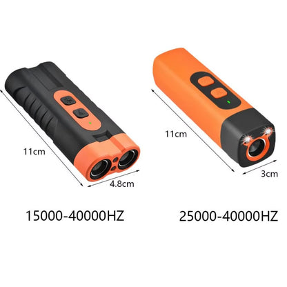 Rechargeable Ultrasonic Dog Repeller with Remote Control and LED Flashlight for Professional Bark Training