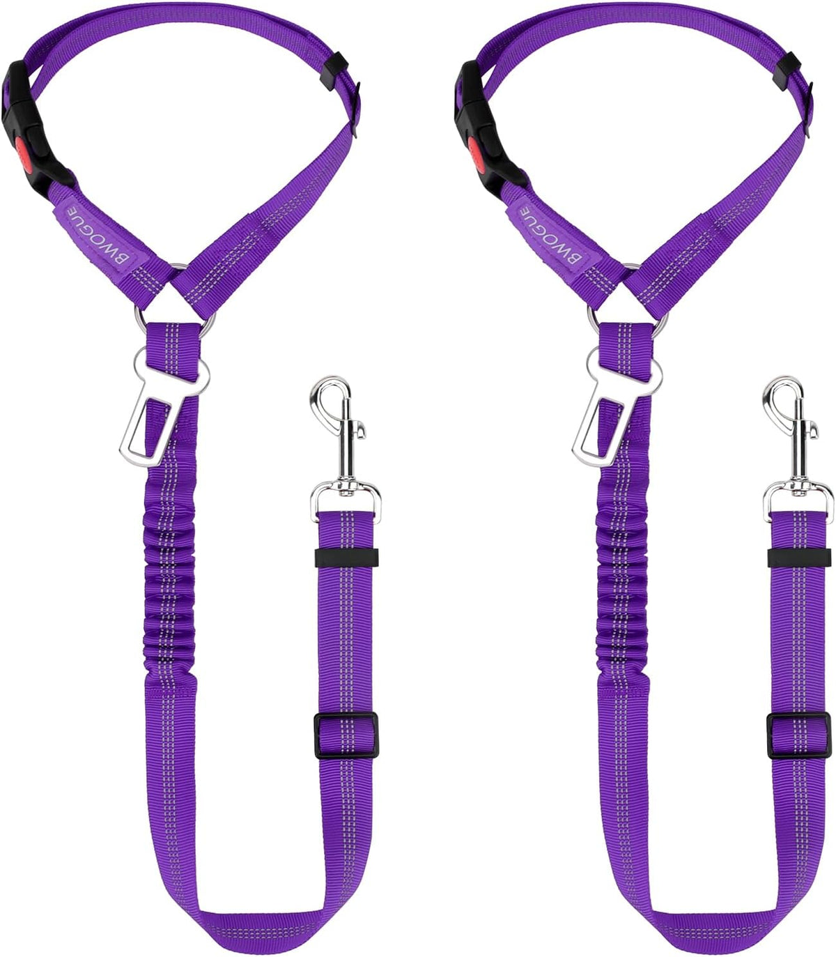Petopolis RoadSafe™ 2-Pack Bungee Dog Seat Belts