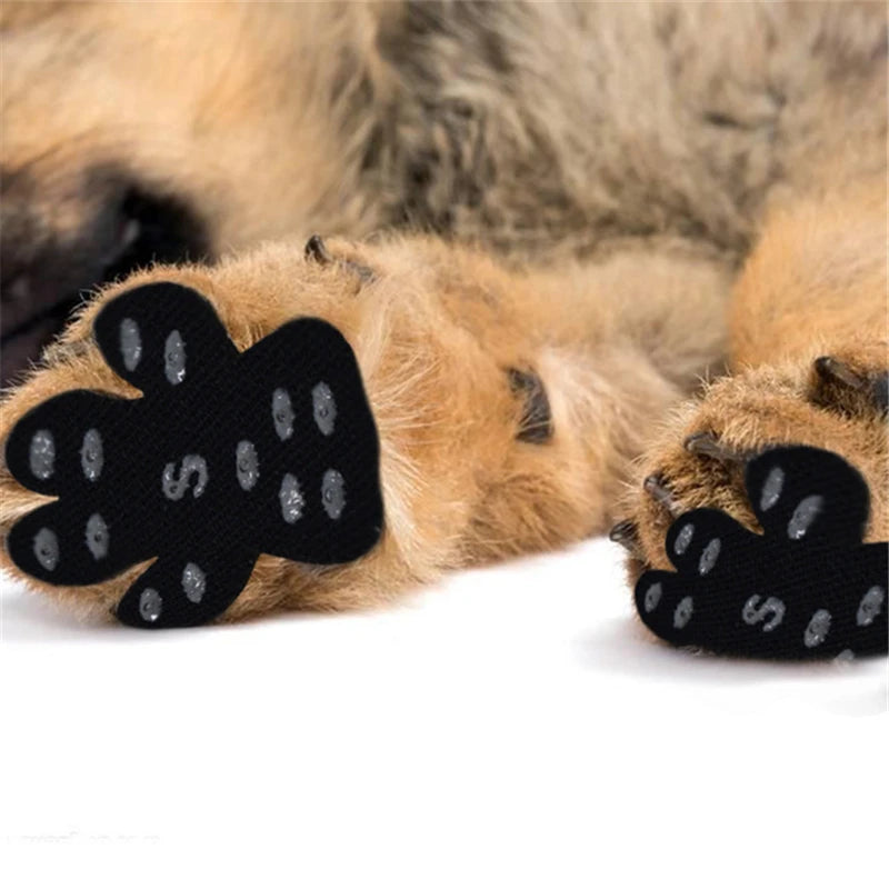 Protect Your Pup's Paws with Our Black Anti-Slip Booties - Disposable Self-Adhesive Socks for Dogs!