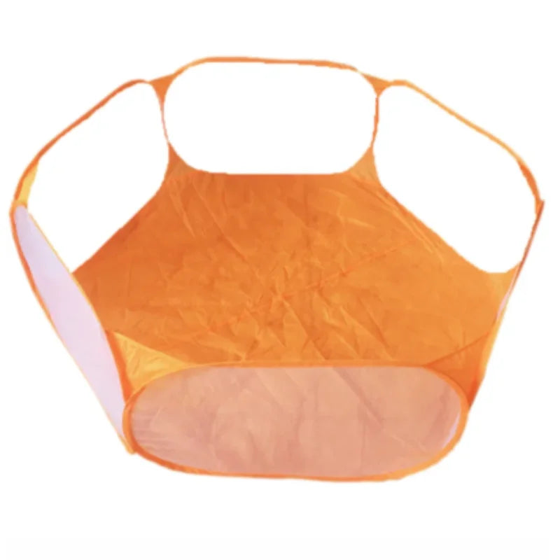 Transparent Portable Pet Playpen - The Perfect Foldable Outdoor Enclosure for Your Furry Friends!