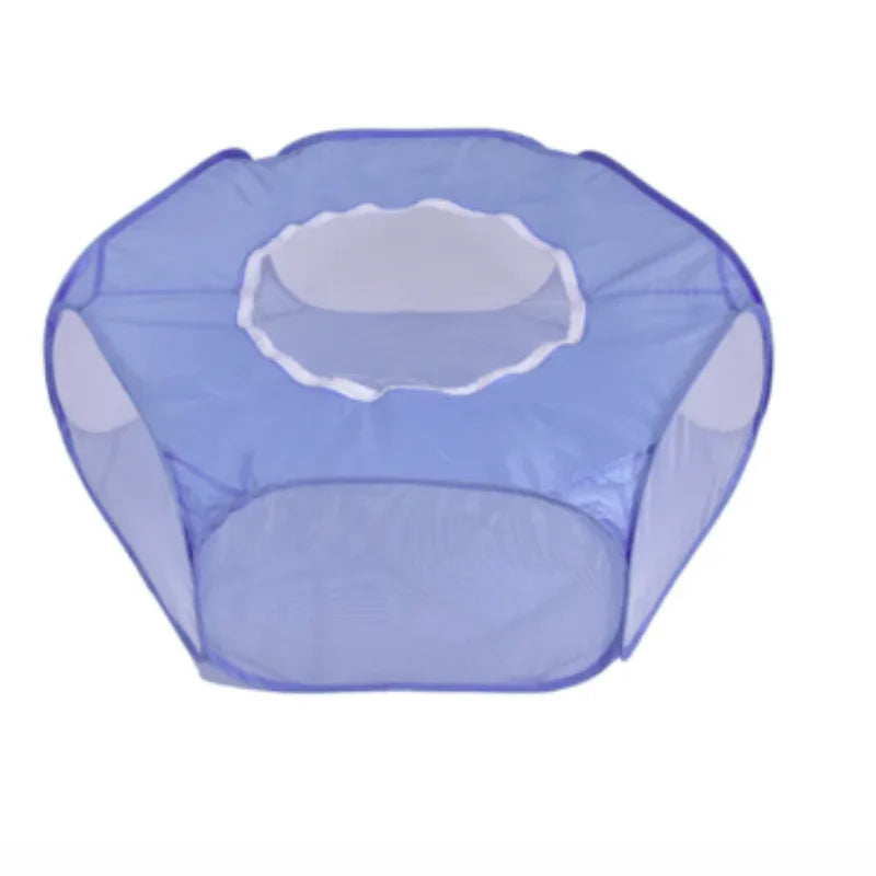 Transparent Portable Pet Playpen - The Perfect Foldable Outdoor Enclosure for Your Furry Friends!