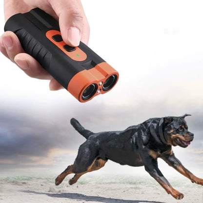 Rechargeable Ultrasonic Dog Repeller with Remote Control and LED Flashlight for Professional Bark Training