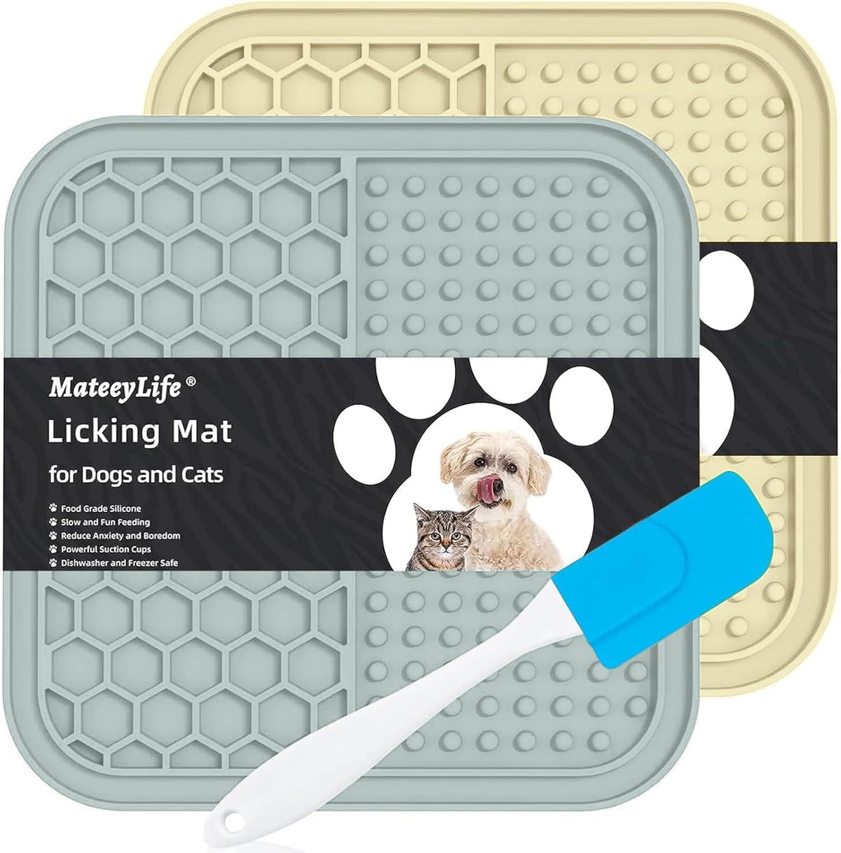 Petopolis Lick & Chill™ 2-Pack Slow Feeder Mats