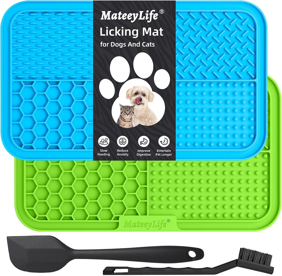 Petopolis Lick & Chill™ 2-Pack Slow Feeder Mats