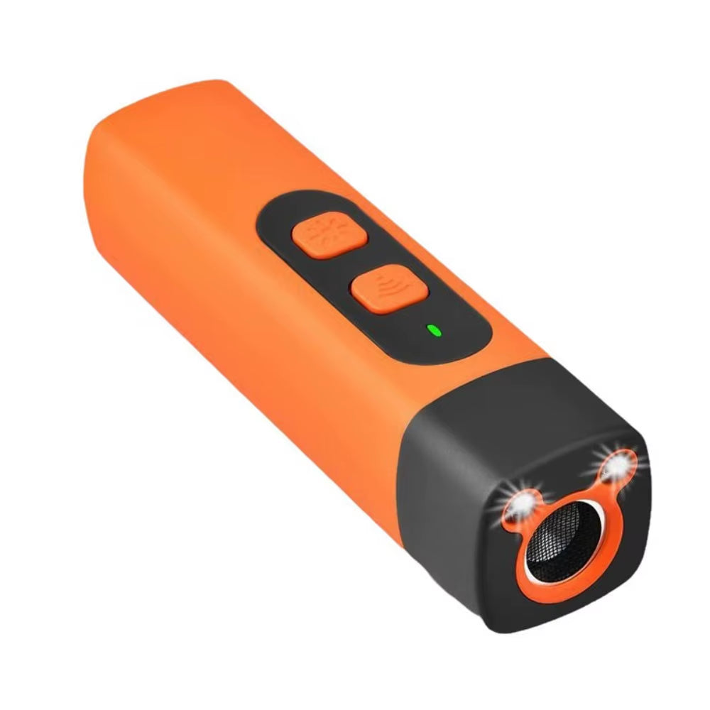 Rechargeable Ultrasonic Dog Repeller with Remote Control and LED Flashlight for Professional Bark Training